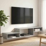 vidaXL Sistem de TV montat pe perete Montare pe perete Gri Beton 8005992