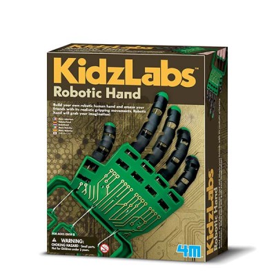 Kit constructie mana robotica, Robotic Hand, KidzLabs, 4M foto