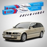 Cumpara ieftin Ștergătoare BMW Seria 3 Touring (E46) 1999-2005 | Set Față Flat Premium &ndash; TeamCar&reg;