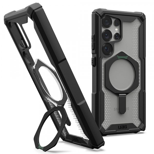 Husa MagSafe pentru Samsung Galaxy S25 Ultra S938, Urban Armor Gear, Plasma XTE, Neagra Transparenta