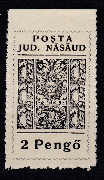 ROMANIA 1945 POSTA NASAUD - JUD. NASAUD 2 PENGO MNH