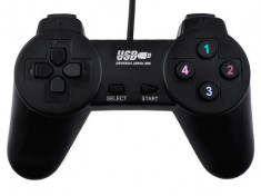 Telecomanda Controller cu fir USB, pentru Computer sau PS3, 1.4 m foto