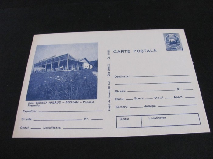 Beclean, Popasul Pescarilor - Jud. Bistrița-Năsăud - Carte Poștală Epoca Ceaușescu -