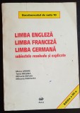 Limba engleză Limba franceză Limba germană - BACALAUREATUL DE NOTA 10 -M. Arhire