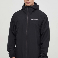 adidas TERREX geaca de ploaie Multi 2L RAIN.RDY barbati, culoarea negru, IP1435