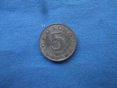 5 GROSCHEN 1964 / AUSTRIA foto