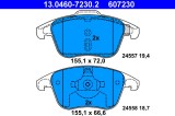 ATE 13.0460-7230.2 set placute frana,frana disc