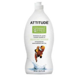 Detergent lichid pentru vase cu mar verde si busuioc, 700 ml, Attitude