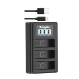 Incarcator triplu pentru acumulator Gopro Hero 5,6,7,8