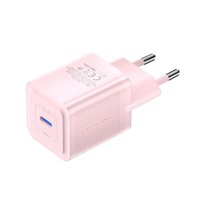 Incarcator priza GaN, Type-C, 20W, Vention, FEPP0-EU, roz
