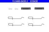 Set accesorii placute frana Citroen Saxo, Xsara, Zx; Peugeot 106 II, 205 I, 205 II, 206, 206 Cc, 206 Sw; Renault Clio II, Megane I, Megane I Coach,