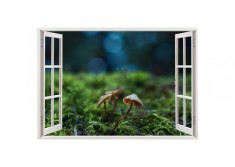 Autocolant decorativ, Fereastra, Natura si peisaje, Multicolor, 85 cm, 2222ST foto