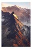 Tablou Canvas pe creste dramatice cu lumini și umbre, 26 x 39 cm, CMCLASS
