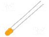 Dioda LED, 3mm, portocalie, 1,6...13mcd, 10mA, 2,4...3V, VISHAY - TLHO4400