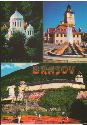 CPI B12347 CARTE POSTALA - BRASOV. SF. ADORMIRE, PIATA SFATULUI, BASTIONUL TESAT foto