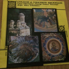 Colinde si concerte religioase Corul Filarmonicii George Enescu disc vinyl lp