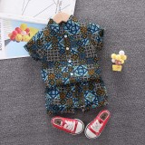 Costumas de vara pentru baietei - Arabic mosaic (Marime Disponibila: 9-12 luni, Superbaby