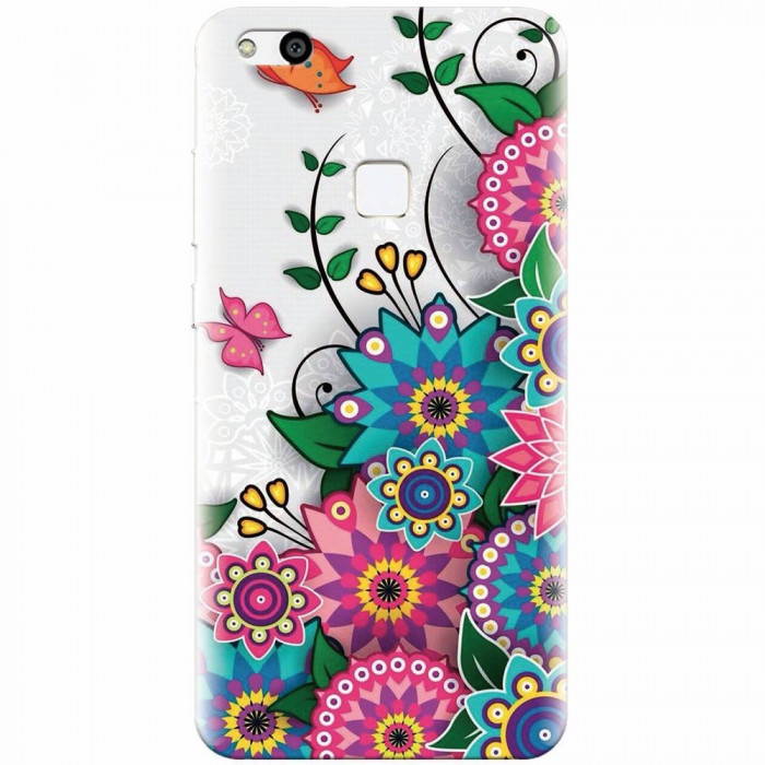 Husa silicon pentru Huawei P10 Lite, Mandala Flowers