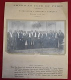 fotografie banchet American Club of Paris 1927 personalitati perioada interbelica