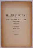 ANALELE STIINTIFICE ALE UNIVERSITATII &#039; AL.I. CUZA &#039; DIN IASI , SECTIUNEA III : STIINTE SOCIALE , TOMUL V , ANUL 1959