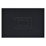 Covor intrare exterior Fagure, 45 x 75 cm, cauciuc, negru, dreptunghiular