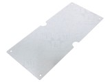 Placă de montare din oţel, 136mm x 303mm, acoperită cu zinc