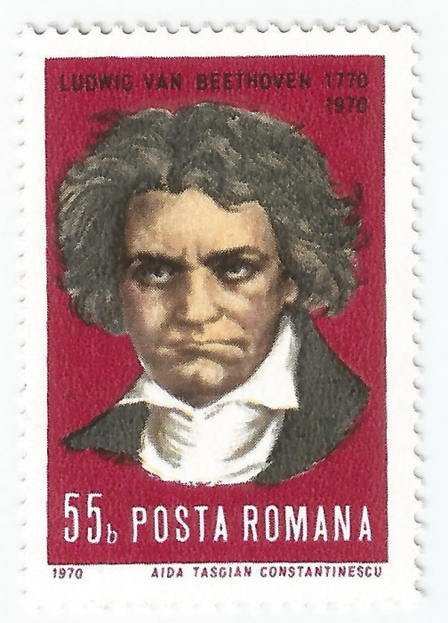 Romania, LP 748/1970, 200 de ani de la nasterea lui Ludwig van Beethoven, MNH