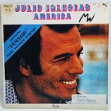 Julio Iglesias &lrm;&ndash; America VG+ / VG+ vinil Lp disc Oxford Italia 1979 pop