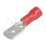 Papuc 6.3mm tata rosu izolat