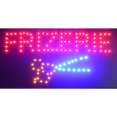 Reclama LED - FRIZERIE - de interior, 48 x 25 cm