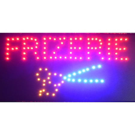 Reclama LED - FRIZERIE - de interior, 48 x 25 cm