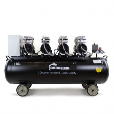 Compresor de aer Profesional fara ulei 8 bari 520l/min 150L 4 compresoare B-SLSG-150L Barracuda foto