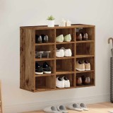 VidaXL Dulap pentru pantofi Lemn vechi 77.5 x 30 x 67 cm Lemn compozit