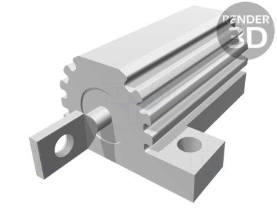 Rezistor Bobinat cu Radiator 100m&amp;Omega; 16W foto