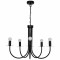 Candelabru Mashatu negru, 5xE14, reglabil, metalic, 28W