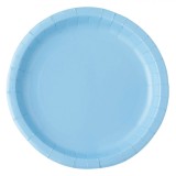 Farfurii Carton, Set 10 Bucăți, Culoare Bleu, Diametru 18cm