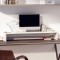 Gossi suport pentru monitor, alb, 100x27x15 cm, lemn masiv pin