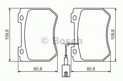 Set placute frana,frana disc ALFA ROMEO SPIDER (939_, 939) (2006 - 2010) BOSCH 0 986 494 402 foto