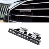 Emblema Quattro grila fata Audi, negru cu chrom