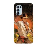 Husa compatibila cu Oppo A74 5G model Indiana Jones Adventures, Silicon, TPU, Viceversa, Transparent, Carcasa