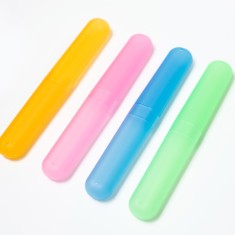 Suport pentru periuta de dinti din plastic - Verde