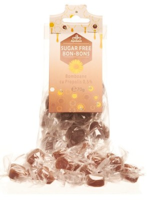 BOMBOANE FARA ZAHAR CU PROPOLIS SI LEMN DULCE 70GR foto