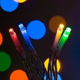 Instalație Lumini LED Multicolor cu Cablu Transparent 100 Becuri, CMCLASS