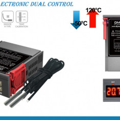 Termostat electronic doi senzori dual control 220V