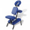 Scaun de masaj pliabil &amp; portabil, albastru