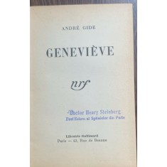 Genevieve( carte in franceza)- Andre Gide