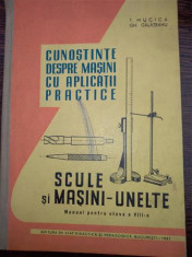 Cunostinte despre masini cu aplicatii practice. Scule si masini-unelte. Manual pentru clasa a VIII-a foto