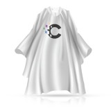 Cumpara ieftin Pelerina guler neopren - coafor/frizerie CRODI - Alba - C