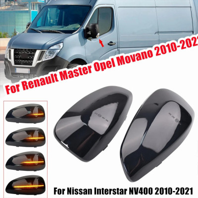 Set 2 Semnalizari Led Oglinda Dinamice Renault Master, Opel Movano, Nissan Interstar NV400 - D0835 foto