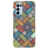 Husa compatibila cu Oppo A31 model Mandala Tiles, Silicon, TPU, Viceversa, Transparent, Carcasa